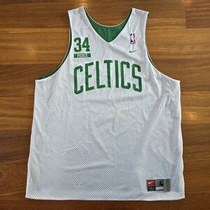 Vintage Nike Team Boston Celtics Paul Pierce 34 Reversible Jersey Y2K Large